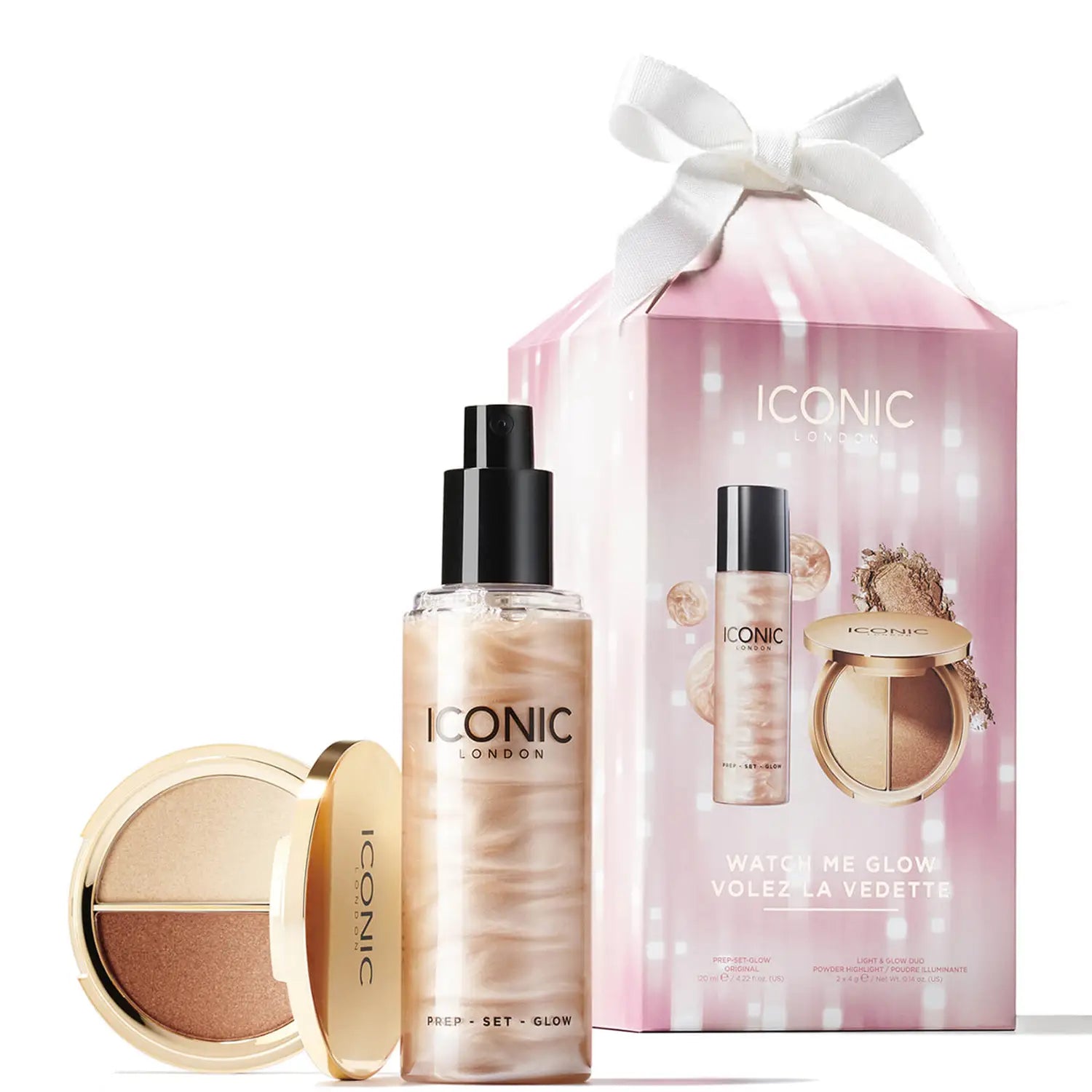 ICONIC London Watch Me Glow Set, products and packaging