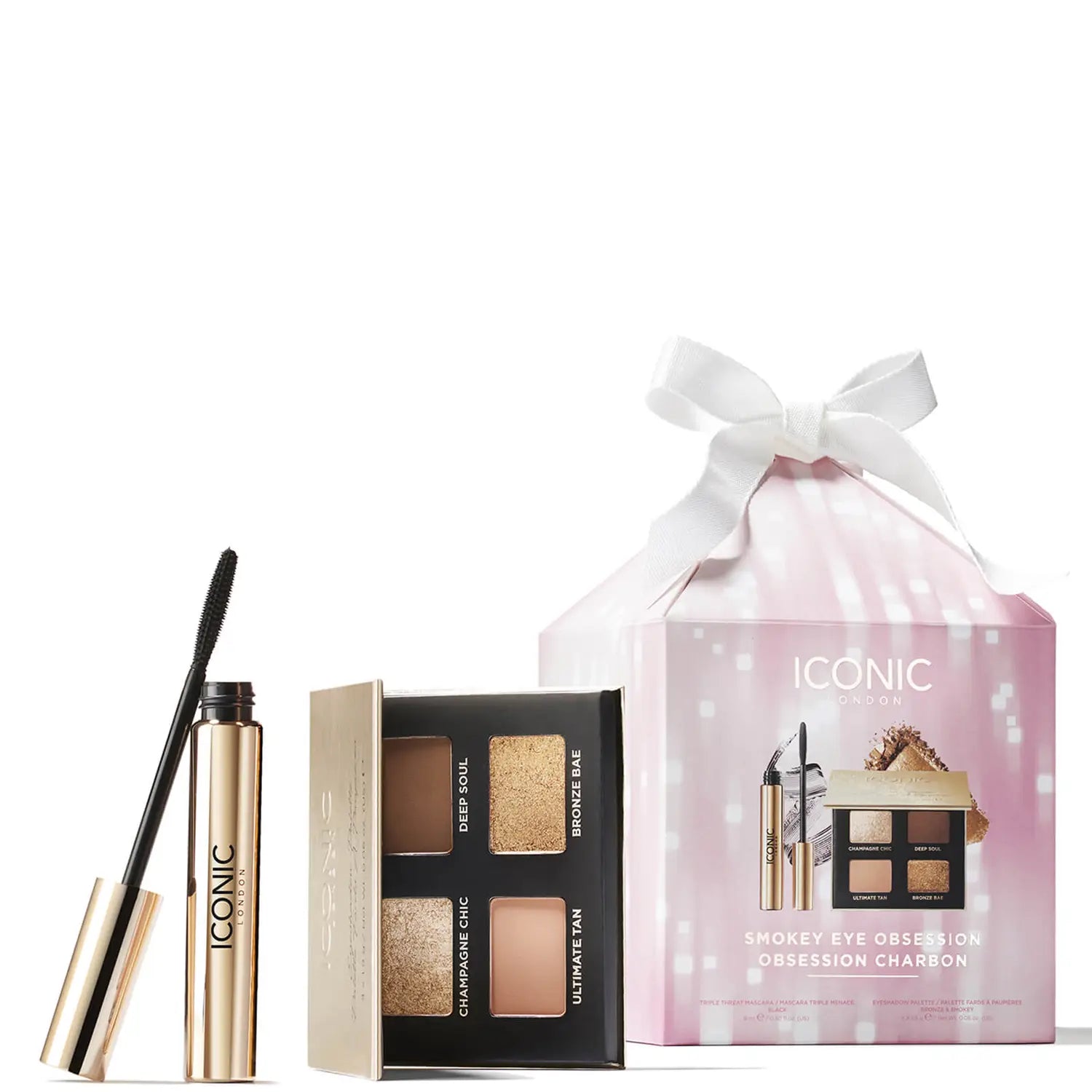 ICONIC London Smokey Eye Obsession Set, packaging and products