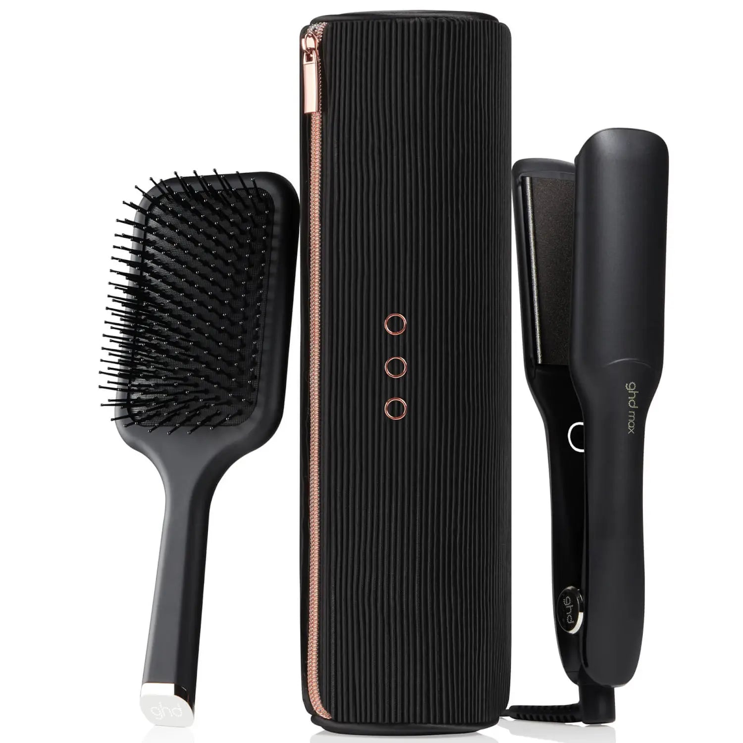 ghd Max Wide Plate Hair Straightener Christmas Gift Set, with accessories