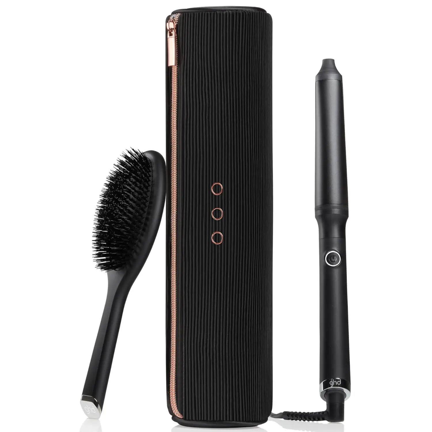 ghd Curve Creative Curl Wand Christmas Gift Set, with heat resistant bag and oval brush