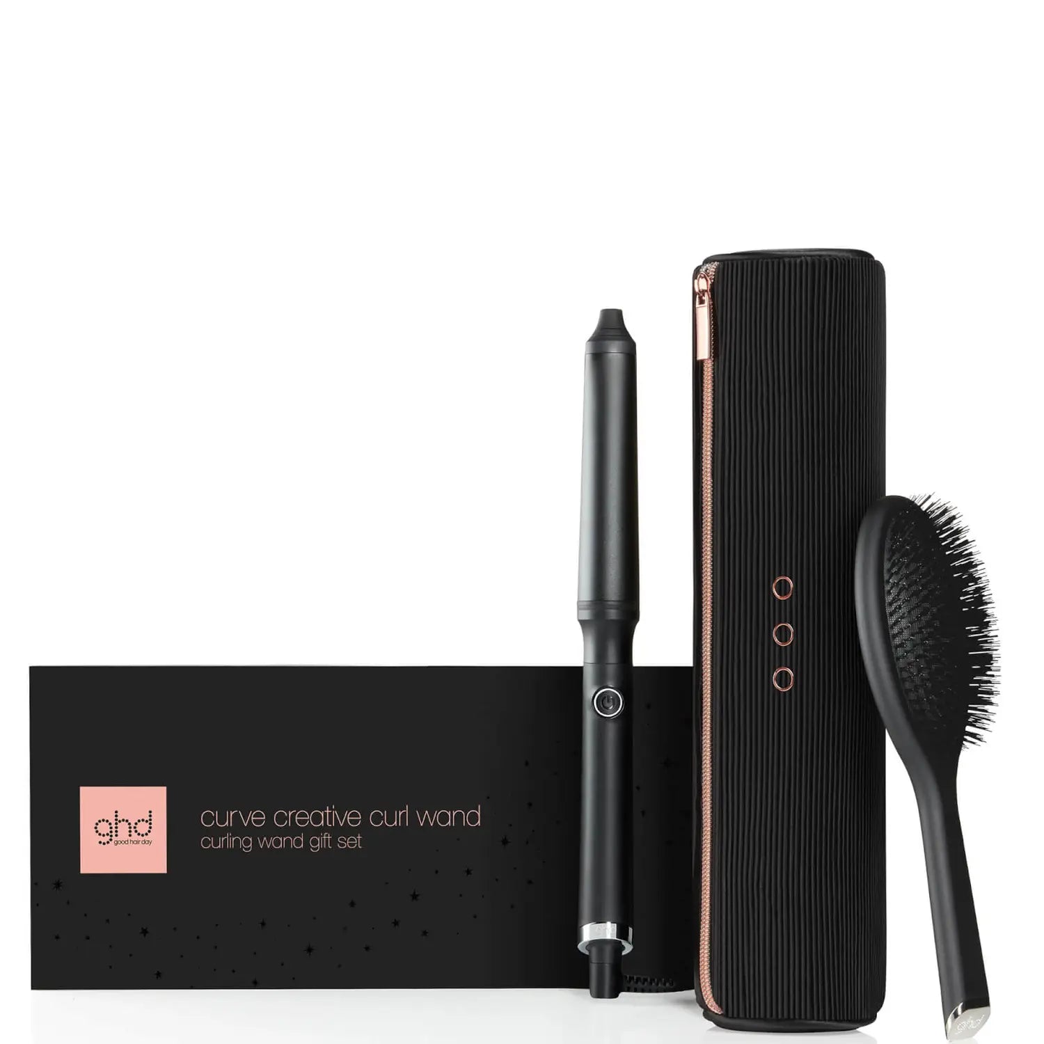 ghd Curve Creative Curl Wand Christmas Gift Set, with accessories and packaging