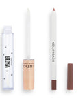 Makeup Revolution Fantasy Lip Kit - Air, products open
