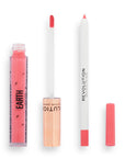 Makeup Revolution Fantasy Earth Lip Kit, products open