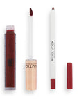 Makeup Revolution Fantasy Lip Kit - Fire, products open