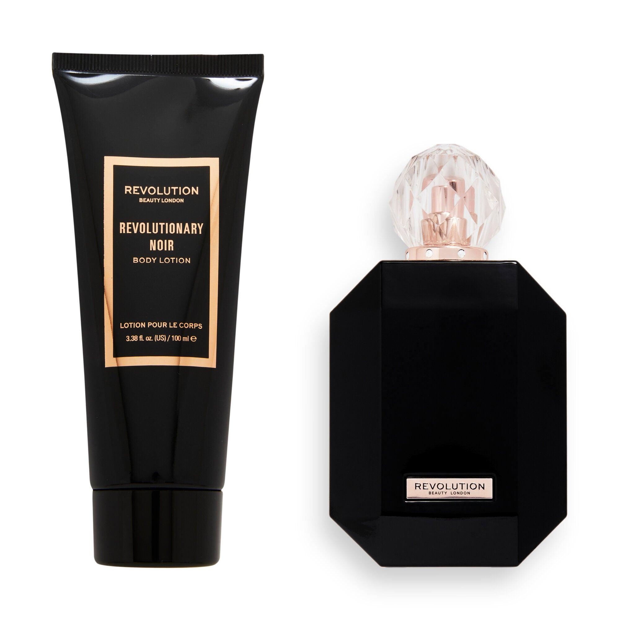 Makeup Revolution Revolutionary Noir Eau De Toilette & Body Lotion Gift Set, products