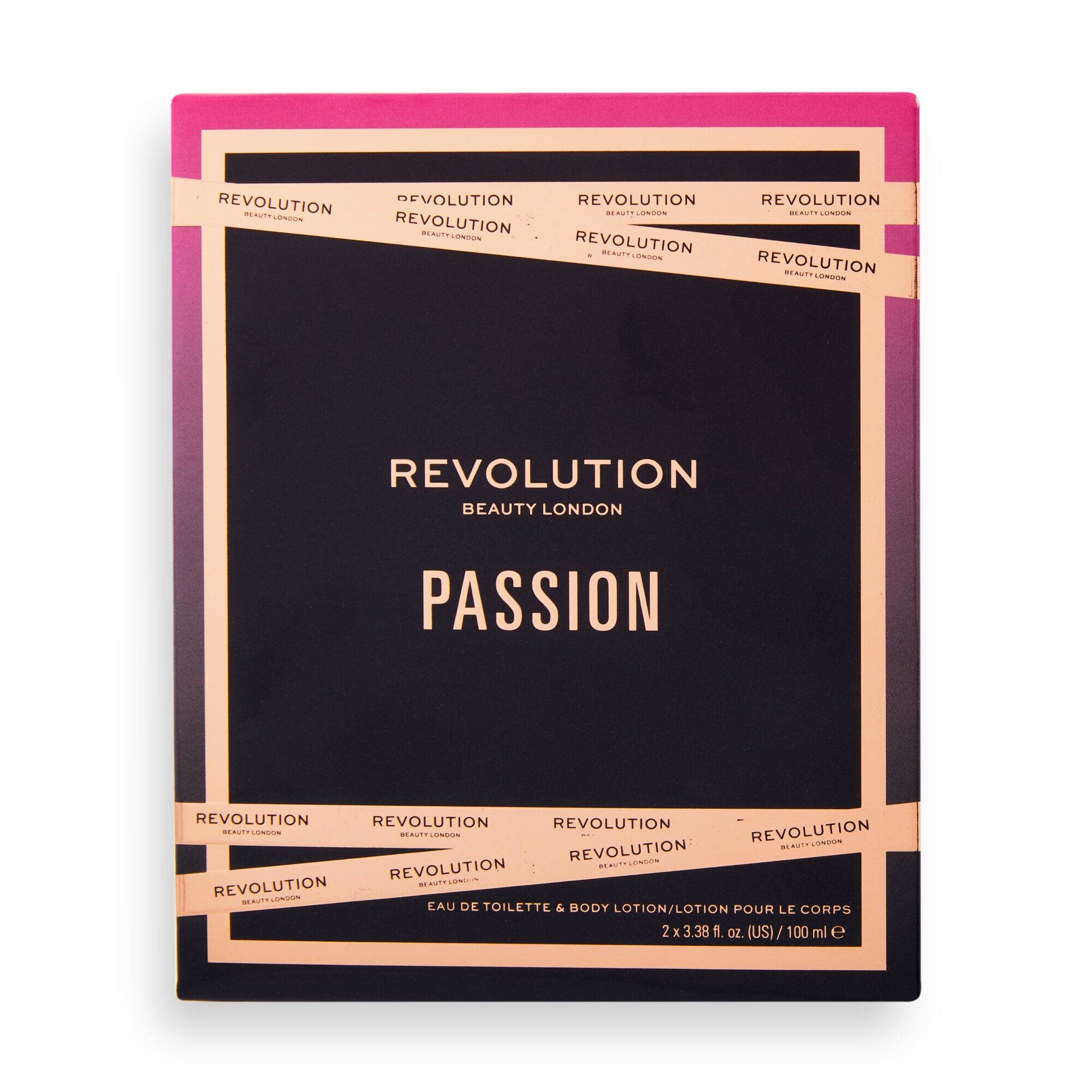 Makeup Revolution Passion Eau De Toilette & Body Lotion Gift Set , packaging