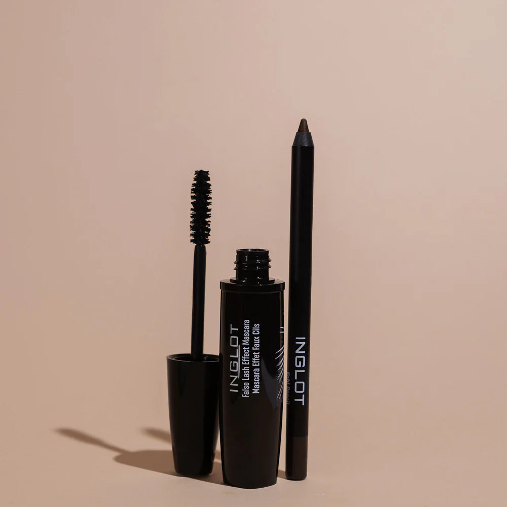 Inglot Chestnut Smokes Mascara & Kohl Set, products open