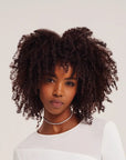 Model with curly hair that has used the Alfaparf Milano Semi Di Lino Curls Enhancing range
