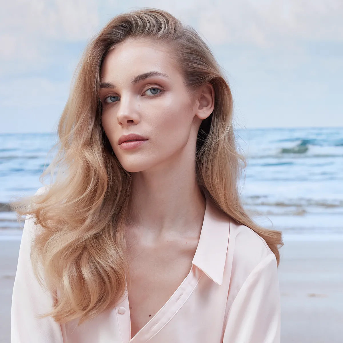 Blonde model who has used Alfaparf Milano Semi Di Lino Blonde Anti-Yellow range