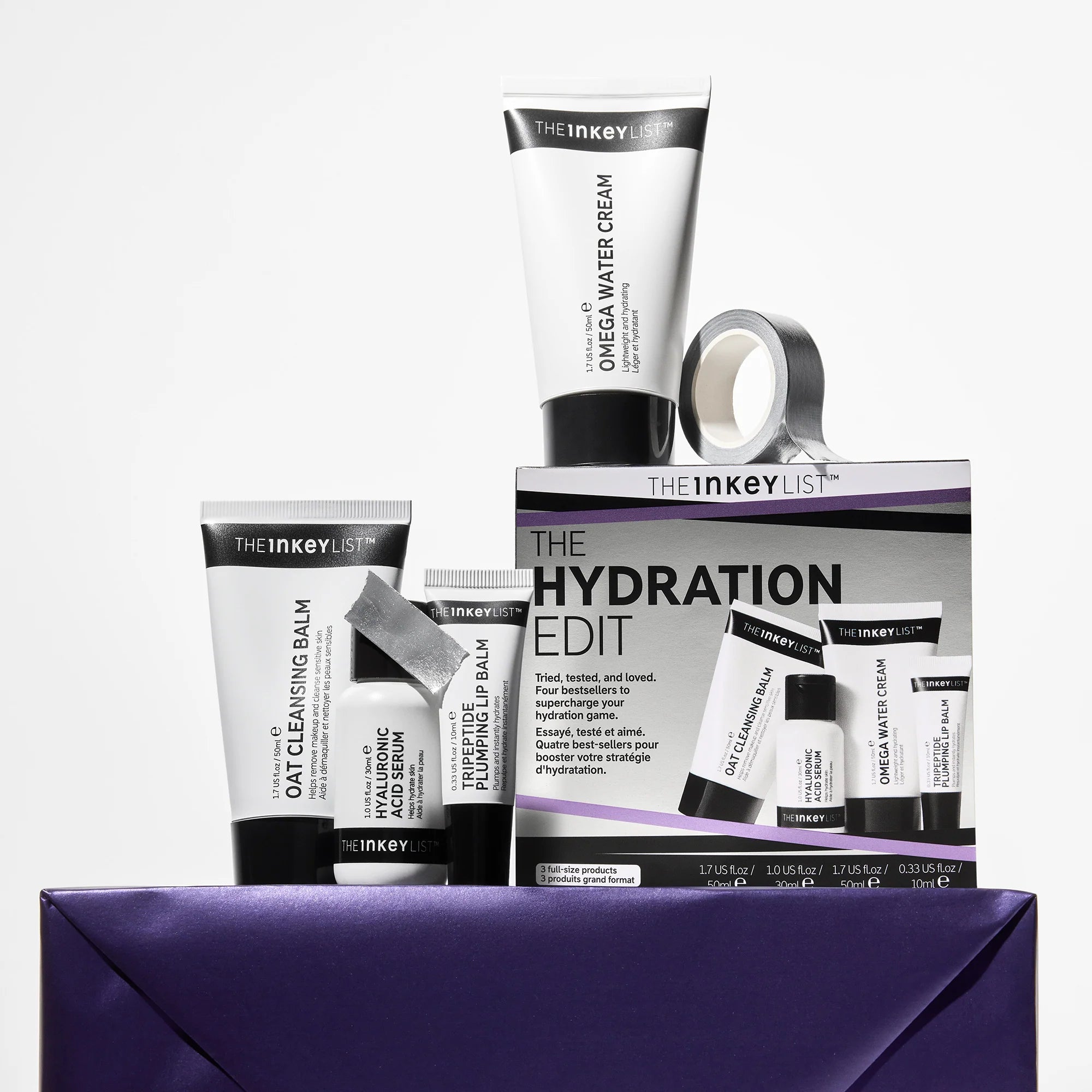 The Inkey List The Hydration Edit Routine, in gift packaging