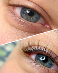 Before and after using Instalash LashBOOST SERUM – Lash & Brow Growth & Conditioning Serum