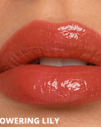 Dominic Paul Lip Glaze lip swatch in Flowering Lilly