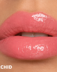 Dominic Paul Lip Glaze lip swatch in Orchid