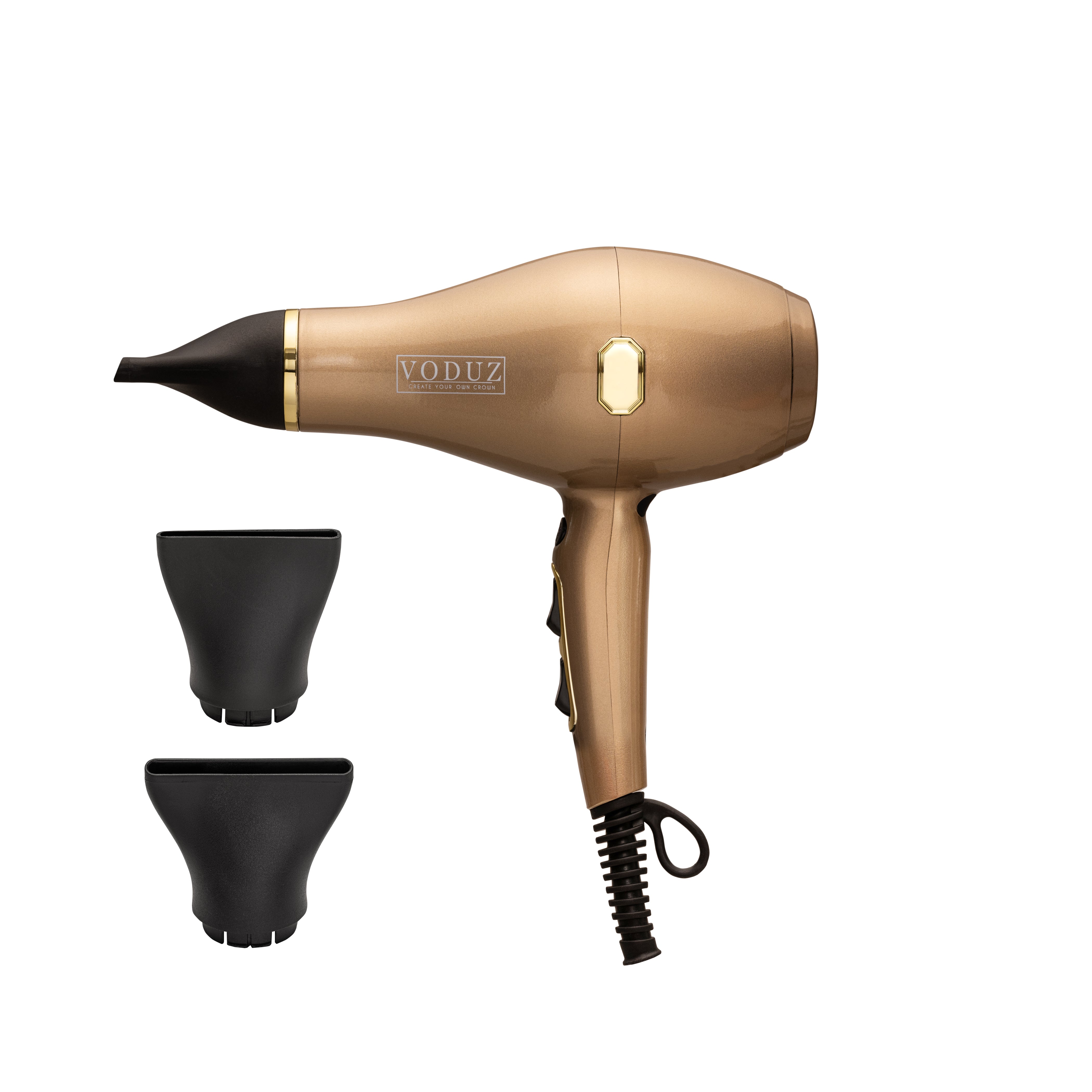 Voduz Blow Out Infrared Hair Dryer - Limited Edition Gold, with 2 nozzles