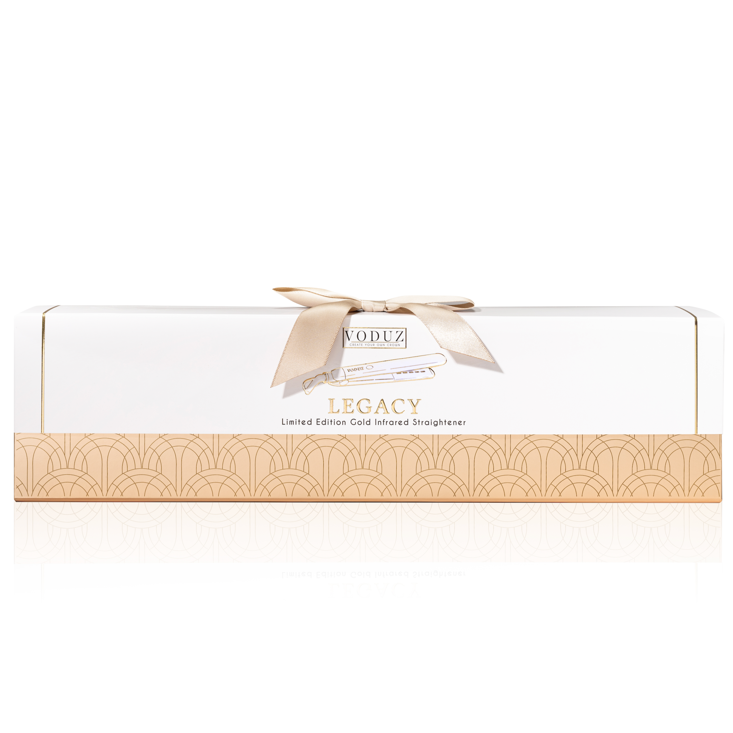 Voduz Legacy Limited Edition Gold Straightener, gold packaging