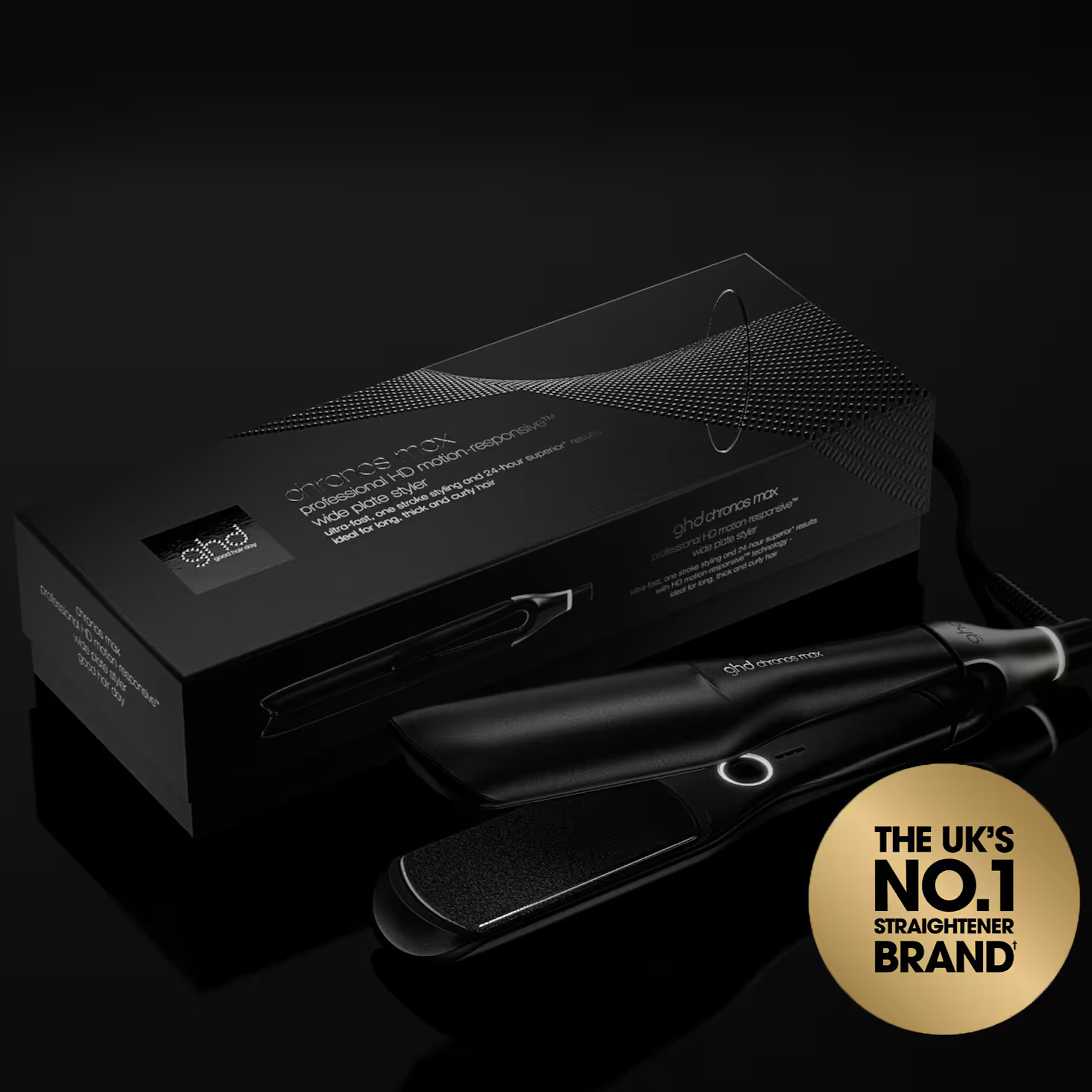 ghd Chronos Max - Wide Plate Styler with box
