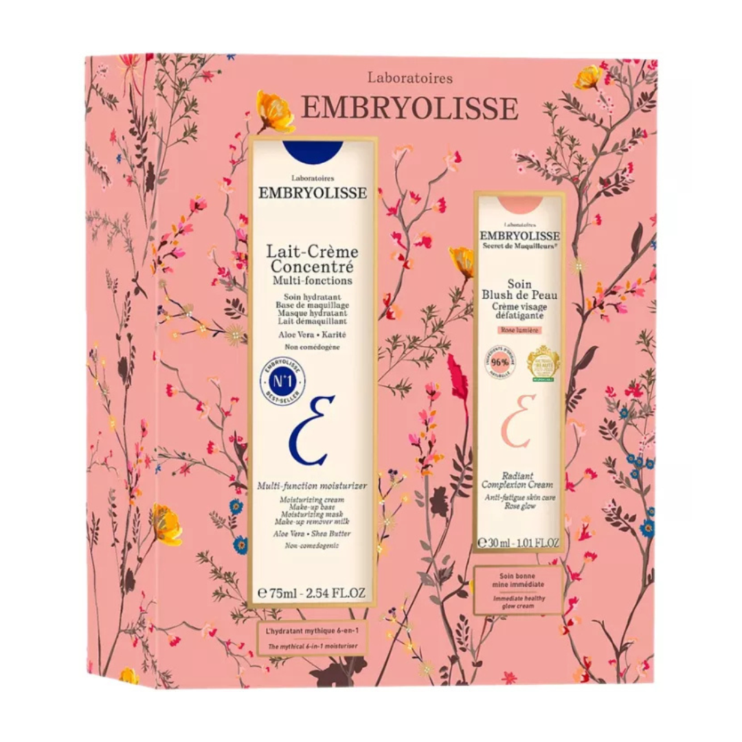 Embryolisse Lait-Crème Concentré & Radiant Complexion Cream Rose Lumière Gift Set, in gift packaging