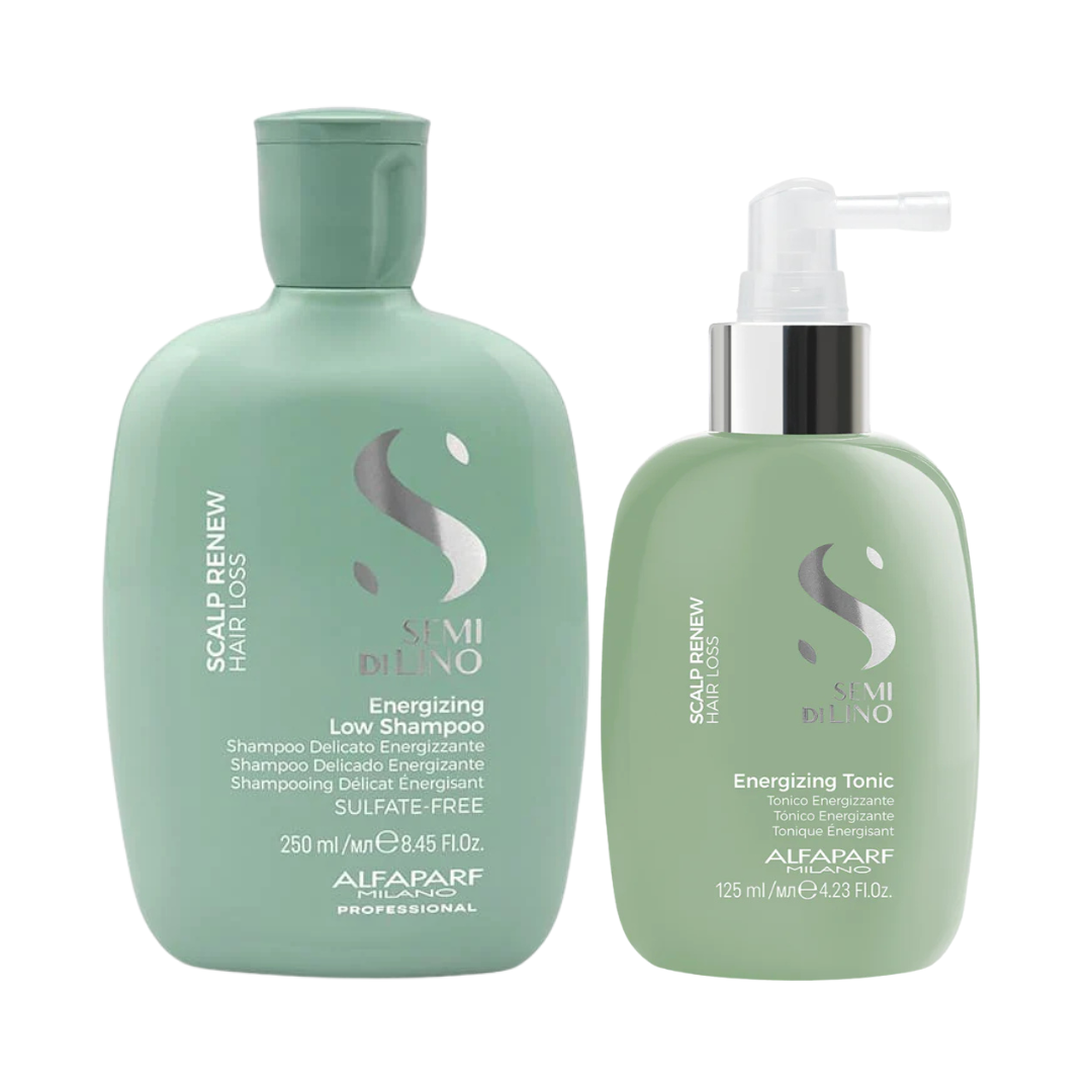 Alfaparf Milano Semi Di Lino Scalp Renew Energising Bundle