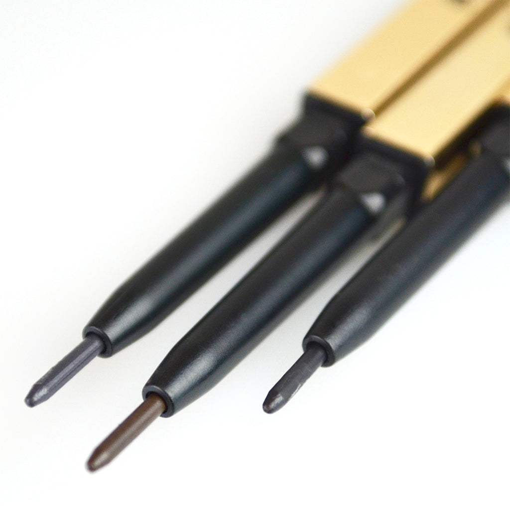 Dominic Paul Brow Pencil , close up of all shades pencils