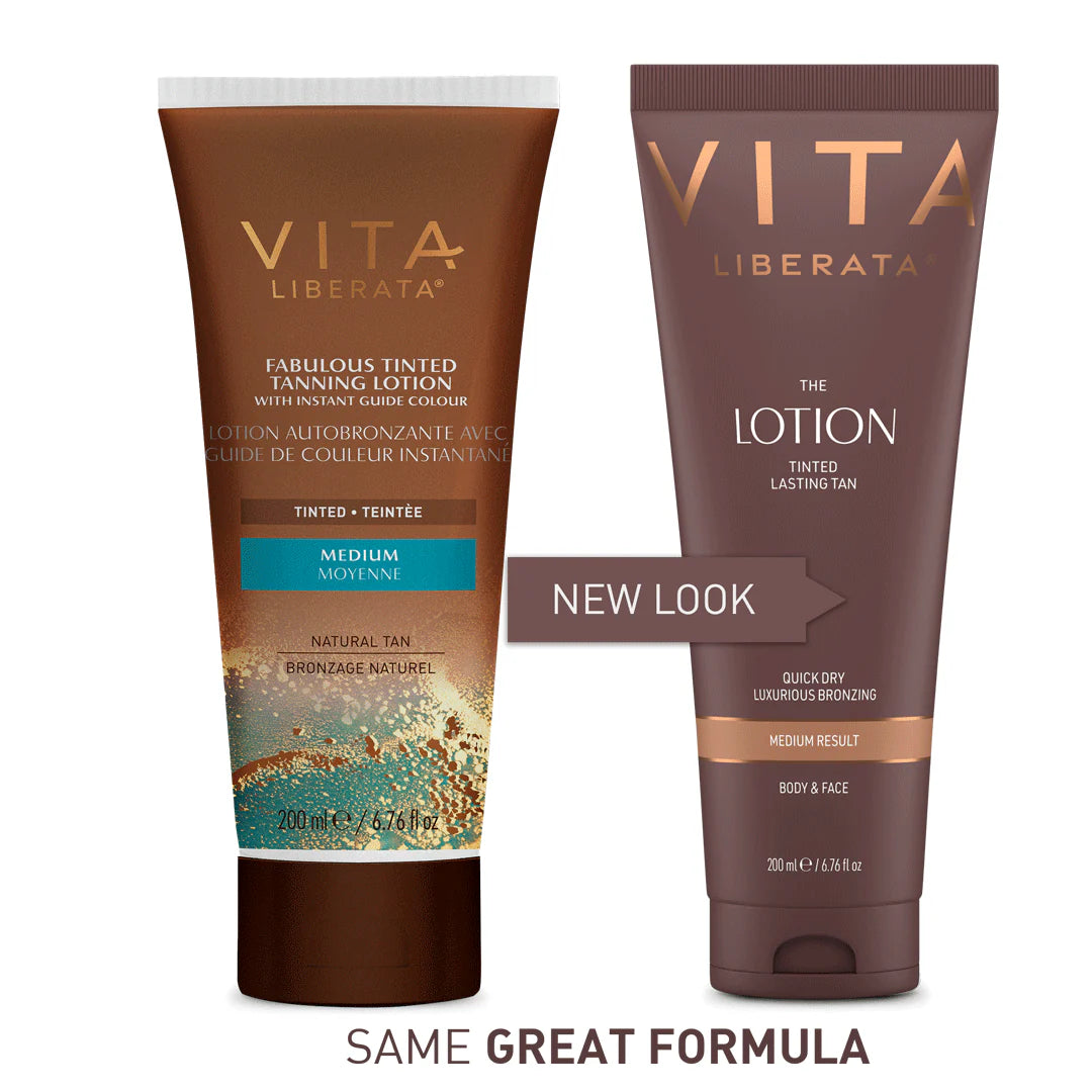 New packaging for comparison - Vita Liberata The Lotion - Medium 200ml