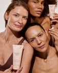 Models using Vita Liberata Fabulous Gradual Tanning Lotion & HA+ Face Tan