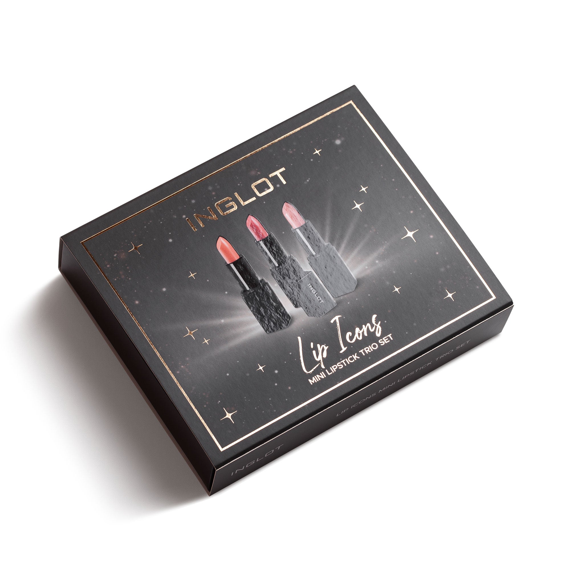 Inglot Lip Icons Mini Lipstick Trio Gift Set, packaging