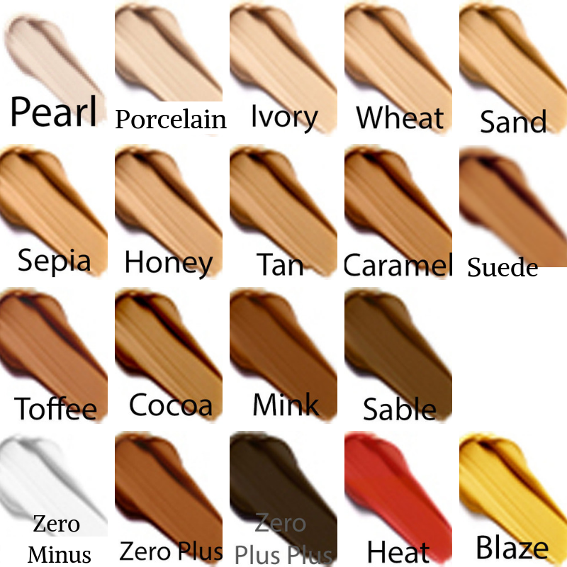 FACE atelier Ultra Foundation, swatches