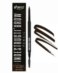 bPerfect INDESTRUCTI’BROW PENCIL Ultra Dark Brown packaging & swatch