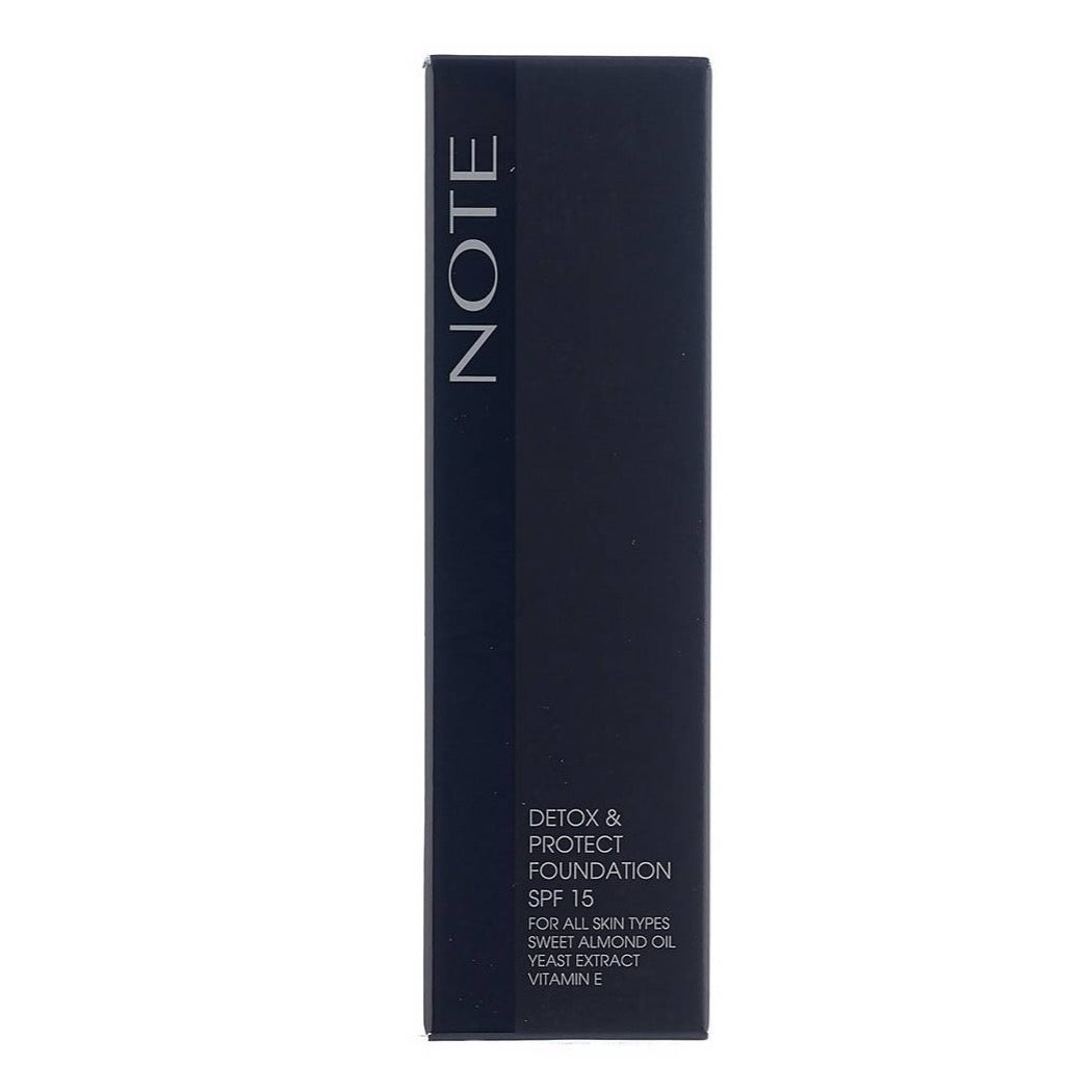 NOTE Detox & Protect Foundation, packaging