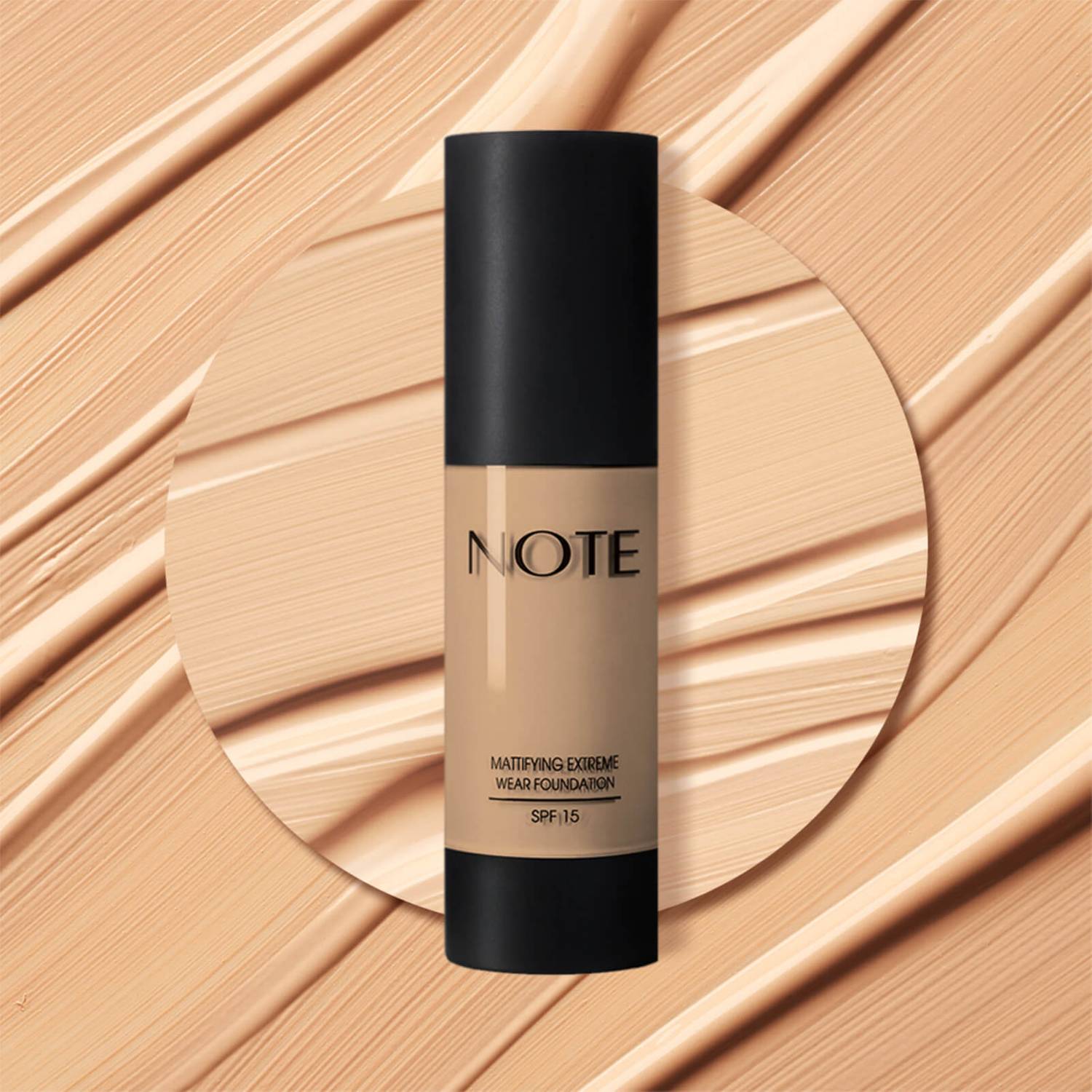 NOTE Mattifying Extreme Wear Foundation swatch