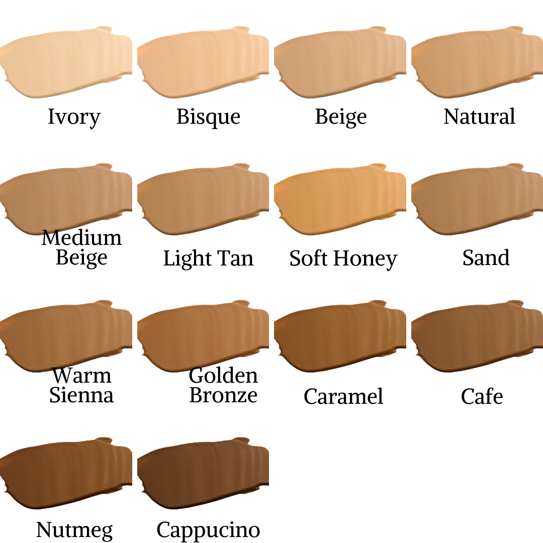 LA GIRL PRO.matte Foundation, swatches
