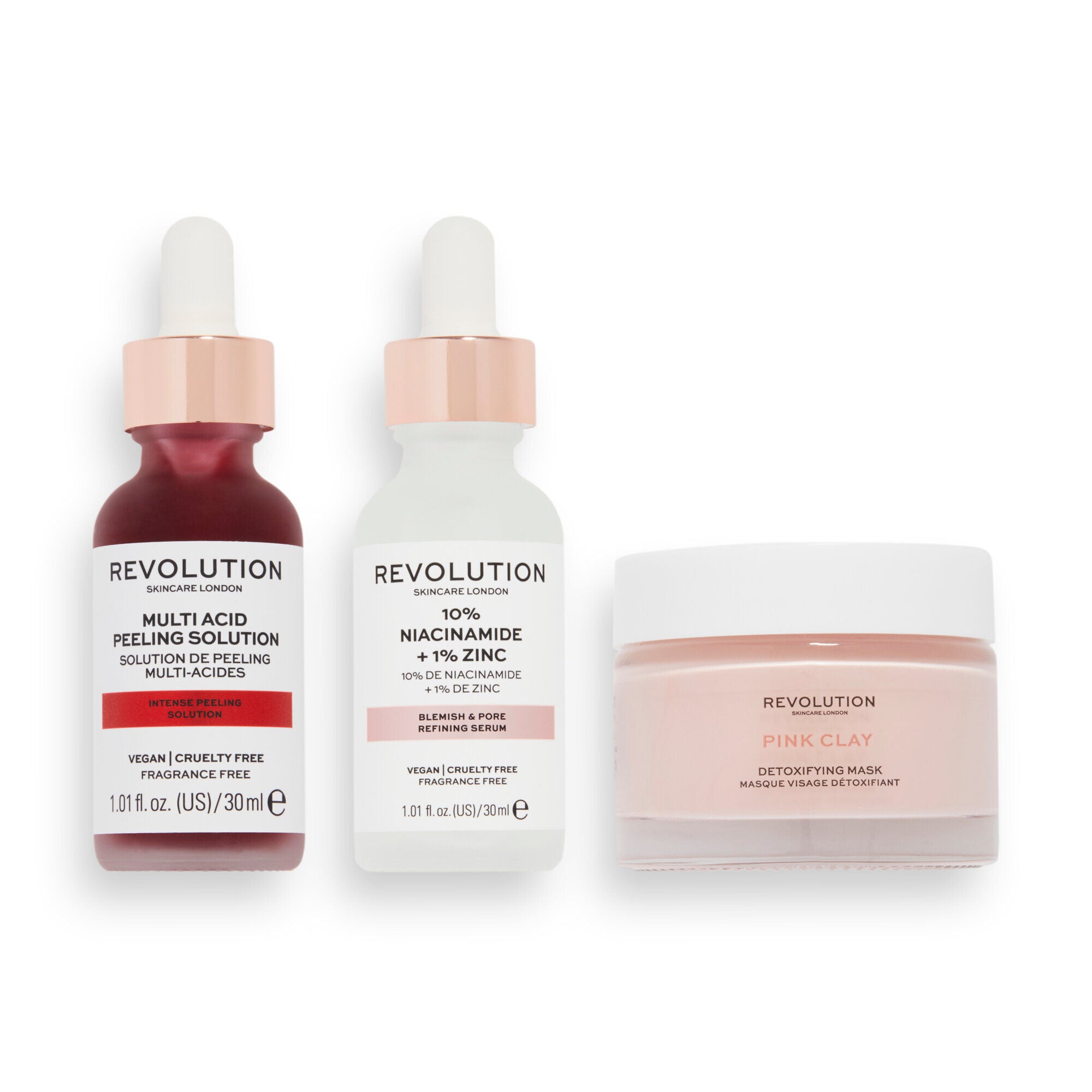 Revolution Skincare The Icons Collection, products