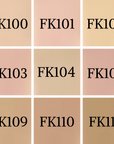 DOLL FACE Satin Balance Foundation swatches 1