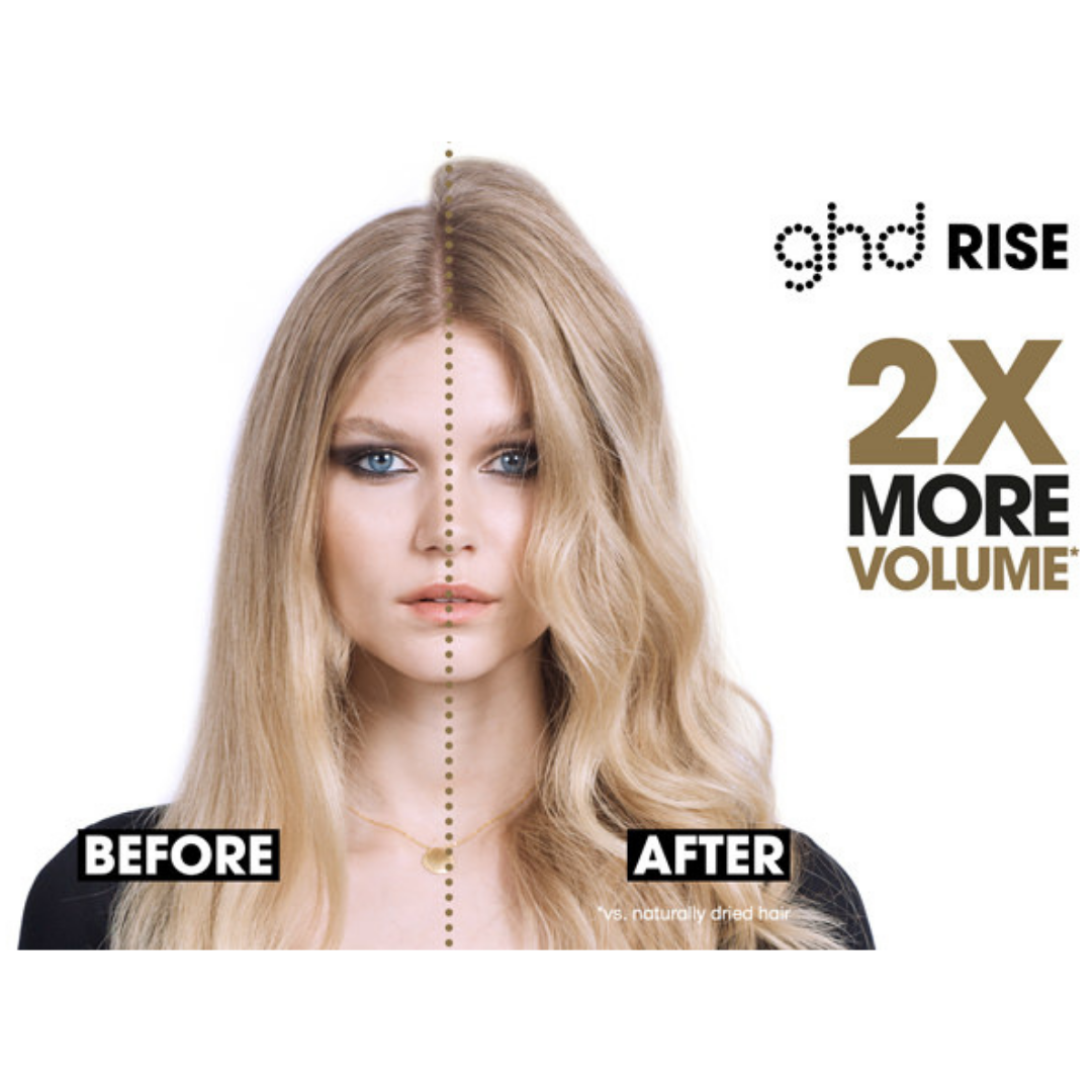 GHD Rise Hot Brush, before and after