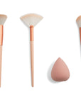 Revolution Sculpt & Glow Brush Set with Blending Sponge