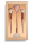 Revolution Sculpt & Glow Brush Set with Blending Sponge, in packaging