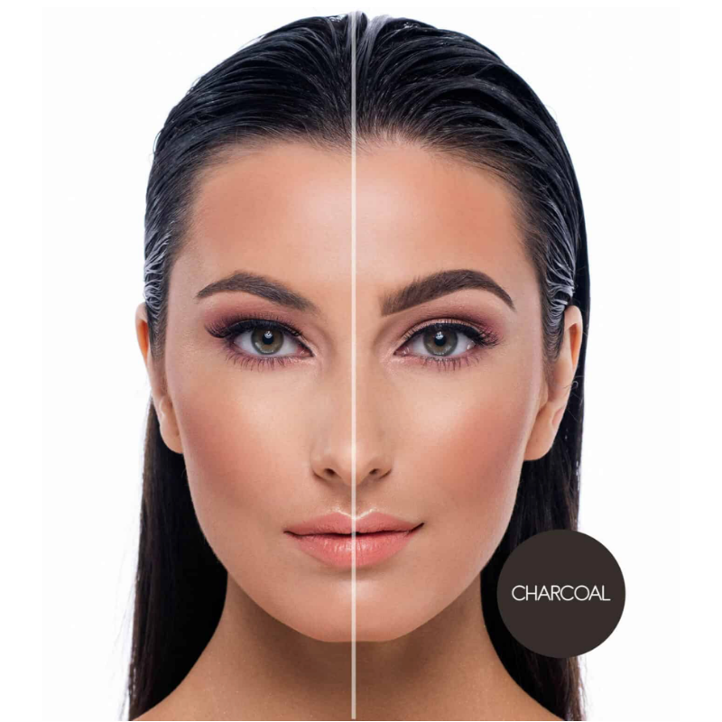 Model wearing bPerfect INDESTRUCTI’BROW PENCIL Charcoal