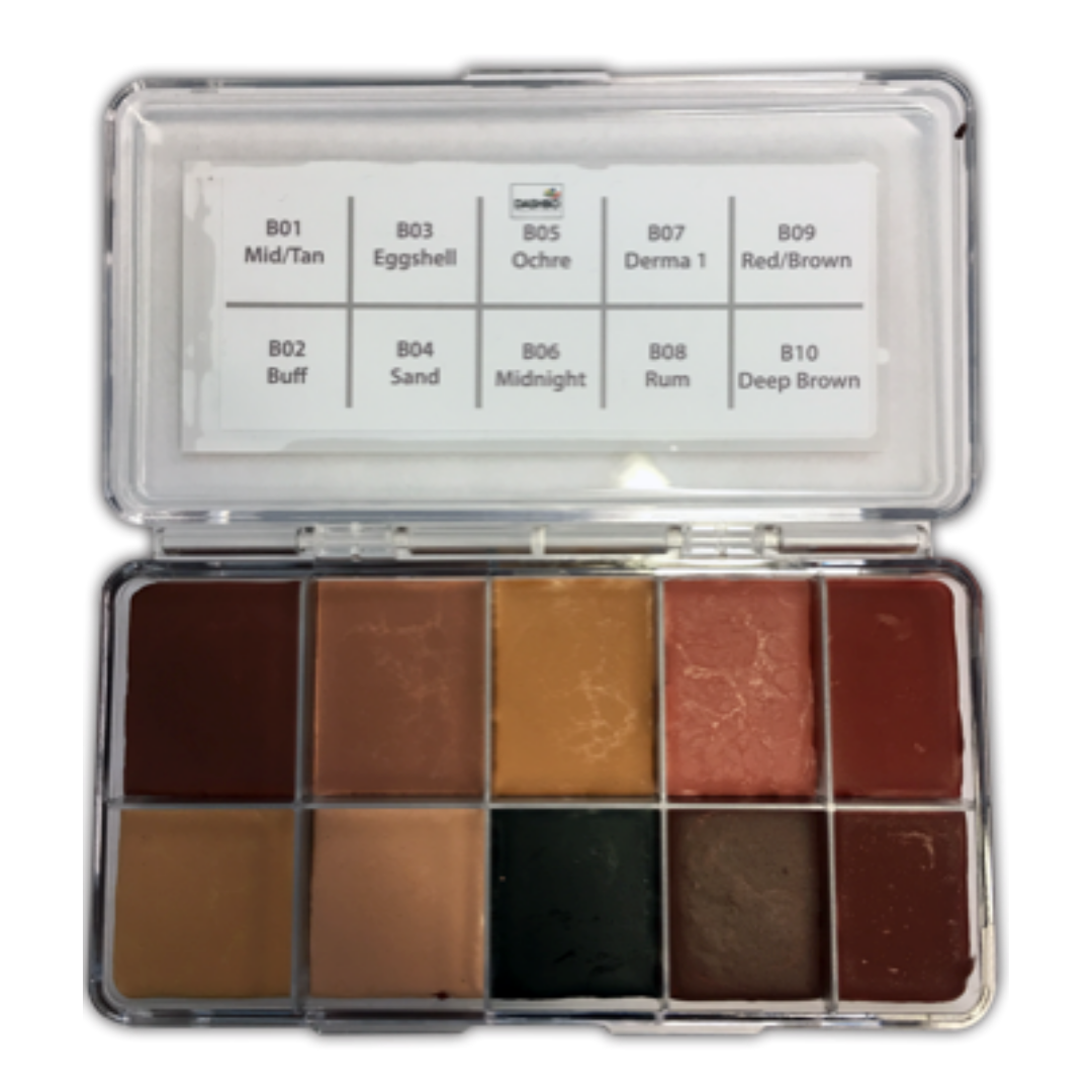 MR DASHBO Ultracolour Darktones Grease Palette, open
