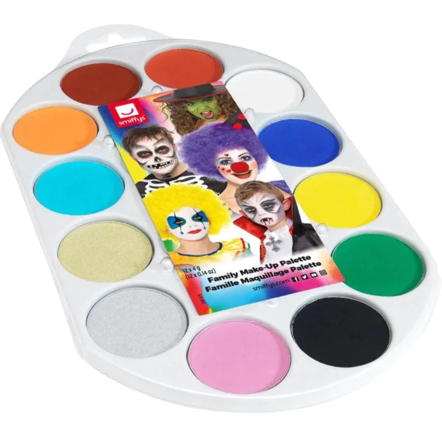 Smiffys Aqua Face & Body Paint Palette