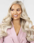 Molly Mae's hair is styled with Beauty Works X Molly Mae Curl Kit