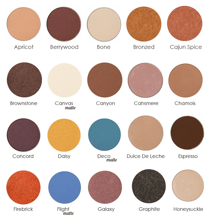 MUD Cosmetics Eyeshadow Compact, swatches #2