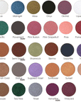 MUD Cosmetics Eyeshadow Refill swatches