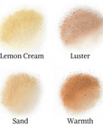 MUD Cosmetics Highlight Powder swatches
