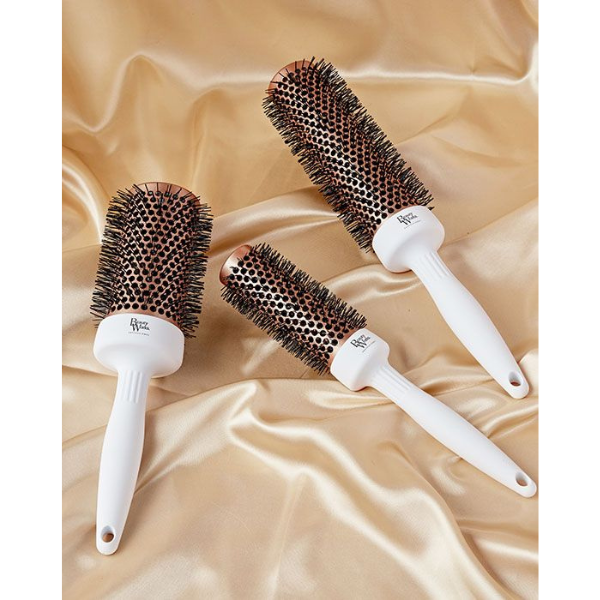 Beauty Works Blowdry Brush Gift Set, on gold satin