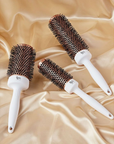 Beauty Works Blowdry Brush Gift Set, on gold satin