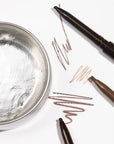Inglot Brow Soap with brow pencils