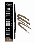 bPerfect INDESTRUCTI’BROW PENCIL Brownl packaging & swatch
