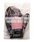 bPerfect Double Tanning Mitt Duo, in packaging