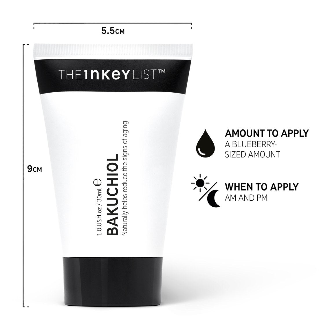 The Inkey List BAKUCHIOL MOISTURIZER, spec