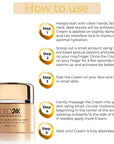 How to use GLO24K Brightening & Lightening Cream